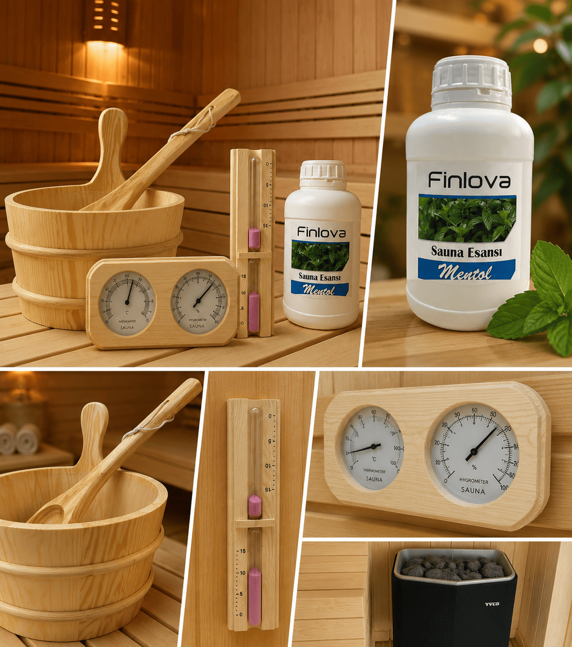 sauna aksesuarları